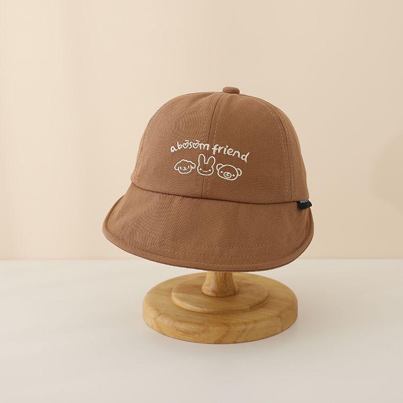 Kids' Spring & Autumn Brimmed Bucket Baseball Cap - UV Sun Protection for Baby Boys & Girls