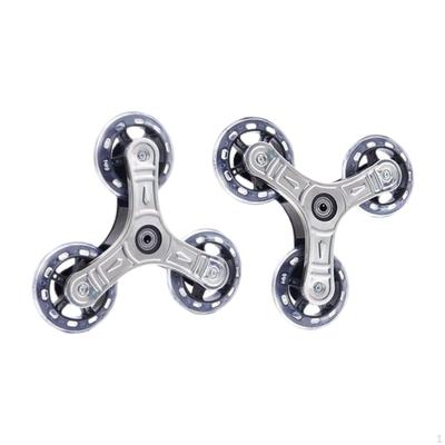 2x Stair Climbing Triangle Wheels Heavy Duty Trolley Accessories Strong Load Bearing Practical Easy