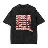 Oversized Washed T-Shirt Erika Vikman Ich Komme Eurovisions 2025 Cotton T-Shirts Song Contest Novelty Tshirt Man Summer