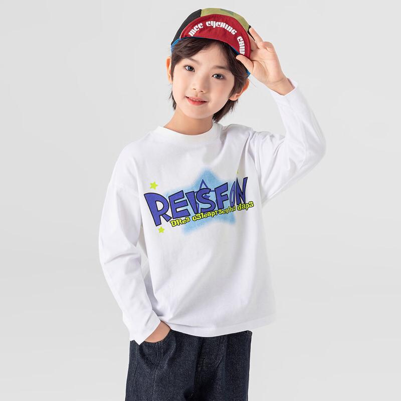 Duoduojia Boys' Casual Pure Cotton Long-Sleeve Printed T-Shirt