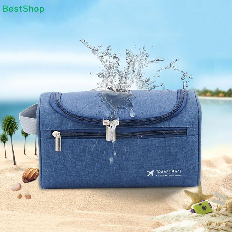 Waterproof Travel Toiletry Bag – Durable Cosmetic Pouch with Hanging Hook for Bathroom & Trip
