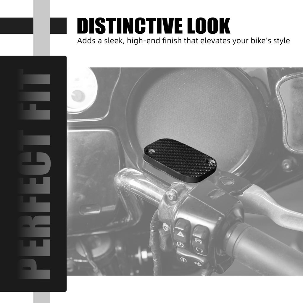 Front Brake Reservoir Master Cylinder Cover Cap For Harley Street Glide FLHX 2018-2023 Road King FLHR 2018-22 Road Glide FLTRXS