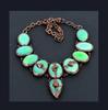 Green Chalcedony Necklace, Copper Electroformed Necklace Handmade Gemstone Jewelry, Gifts For Wife Brand New Necklace