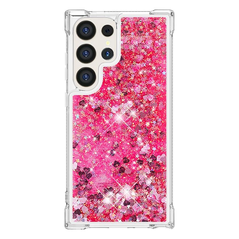 For Galaxy S24 Ultra Case Cartoon Painted Quicksand Liquid Cover On For Samsung Galaxy S23 S 24 Ultra S24 Plus Phone Case Funda