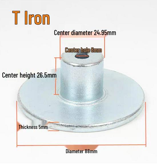 Horn Speaker Magnetic Circuit Assembly with T-Iron Washer, 25.5mm and 19.5mm Core - DIY Audio Accessories