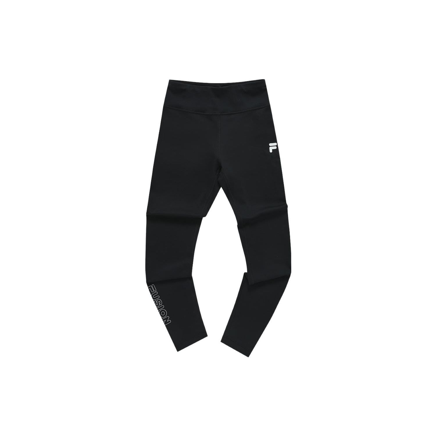 

FILA Fusion QR Series Letter High Waist Straight Leg Slim Leggings Women leggings Deep-Black T11W326603A-BK XS