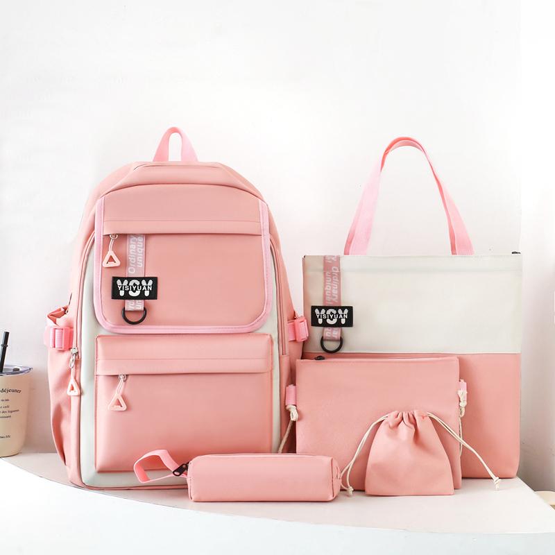 Vierteiliger Schulrucksack für Damen