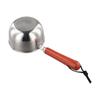 Stainless Steel Hot Oil Pot Milk Pan With Wooden Handle Small Pot Cooking Butter Melting Pot Sauce Pan Kitchen Pan