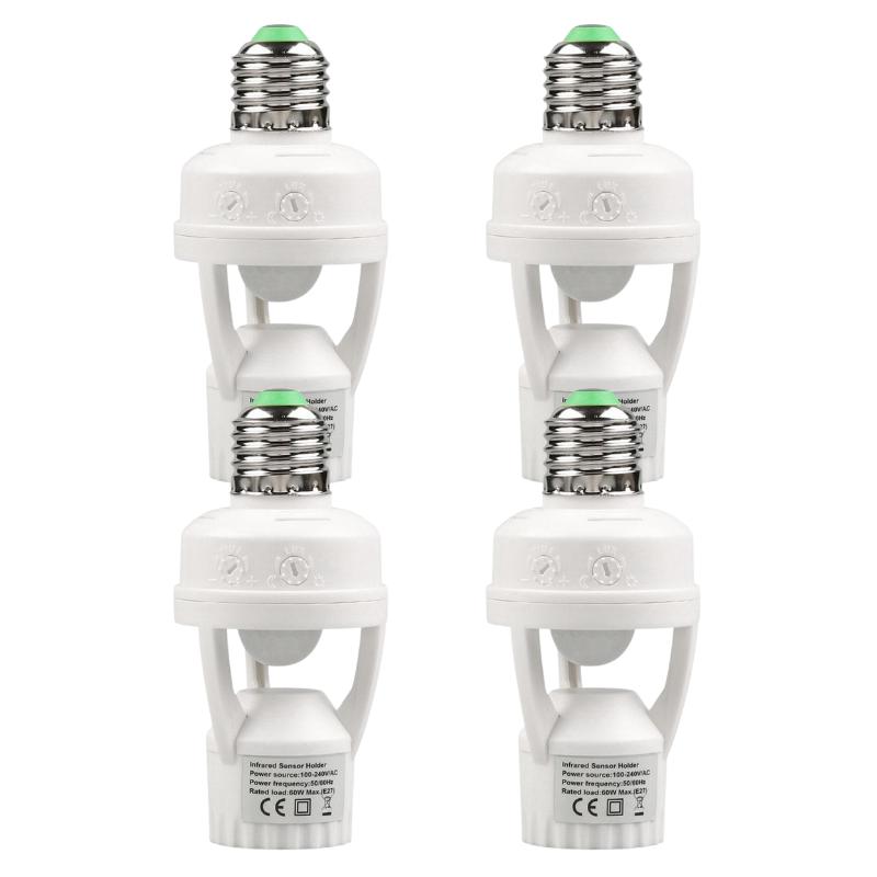 Smart Motion Sensor Lamps Holder Automatic LED Switch Infrared Motion Sensor Energy-efficient Induction Sensor Light Bulb Socket