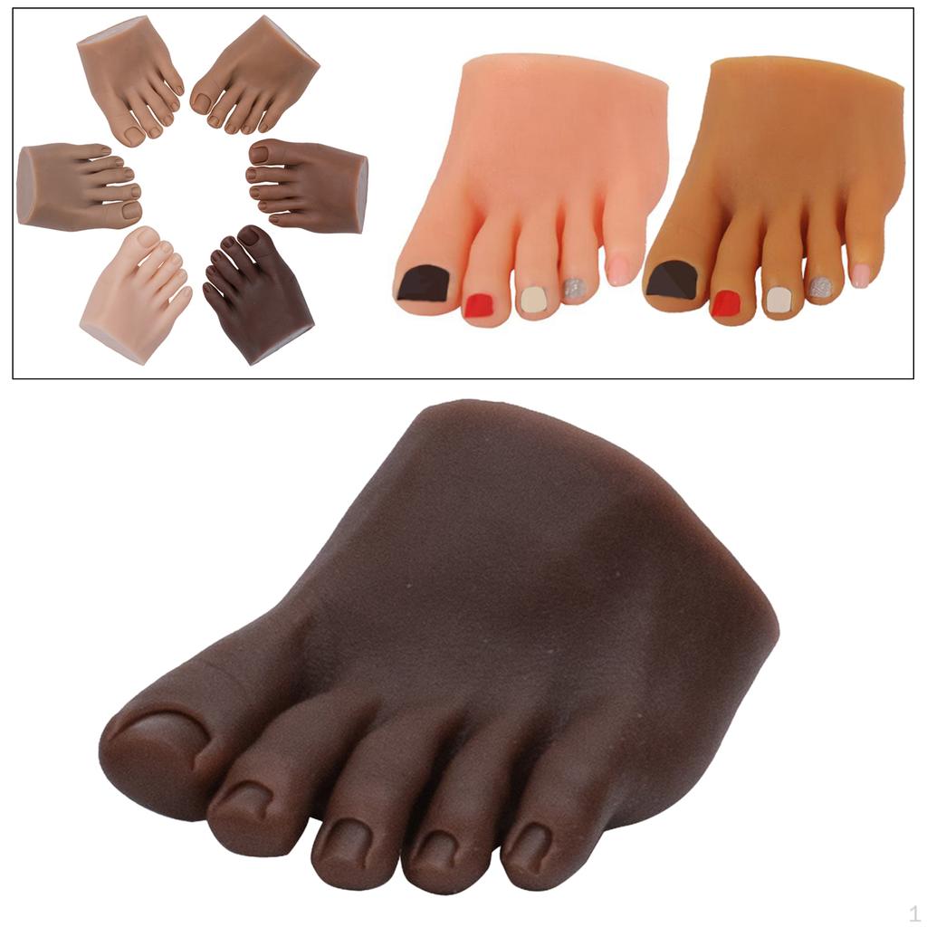 Practice Foot Model Bendable Prosthetic for Nails Ists Beginners Training