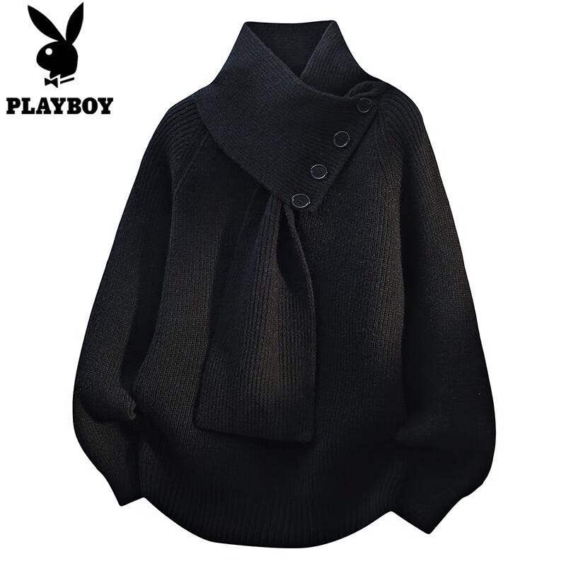 PLAYBOY Men s Thickened Knit Sweater 4XL