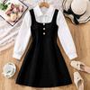 Girls' Fashion Dresses: Spring/Summer Children's Two-Piece-Style Princess Dresses