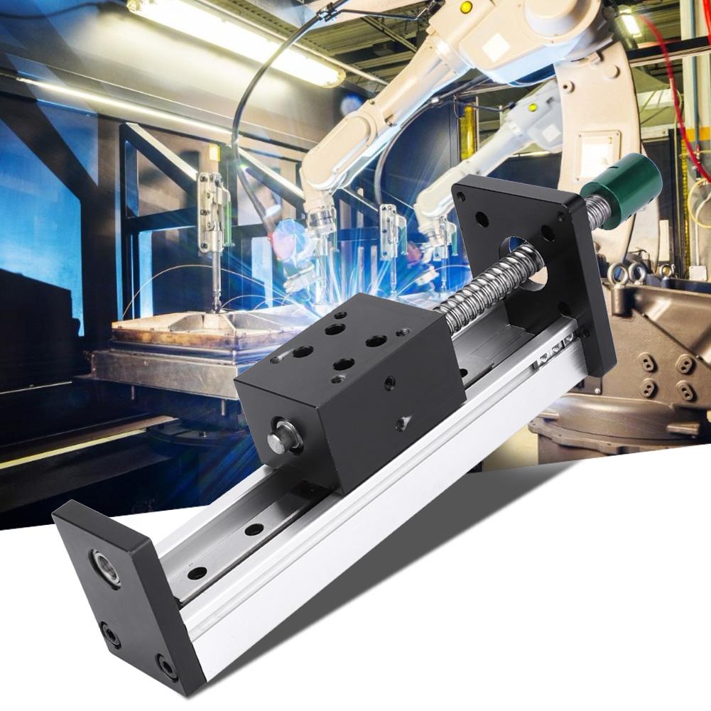 Linear Guide Rail Slide Ball Screw Motion Table 400mm Effective Stroke(1610 Ball Screw)