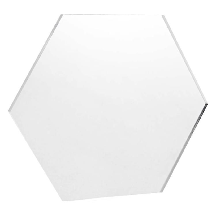 20/50Pcs Clear Acrylics Sheets 3Inch Hexagonal Sheets Hexagonal Acrylics Slices for Drawing Painting Handmade Craft