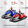 2.4G High-Speed Remote Control Motorcycle Speedboat - Electric Yacht Model Toy for Kids