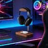 Permanent Wood Headphone Display Stand consistent Multiple Wireless And Corded Headphones