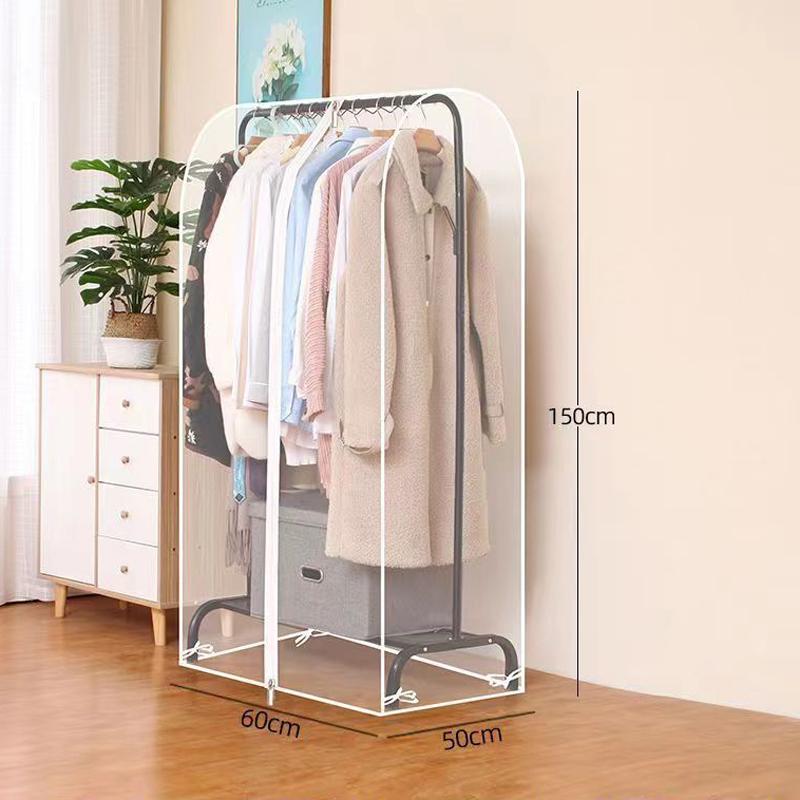 Household Fully Transparent Hanger Clothing Dustproof Hanging Bag Fully Enclosed Zip Style Coat Down Jacket Suit Dustproof Cover