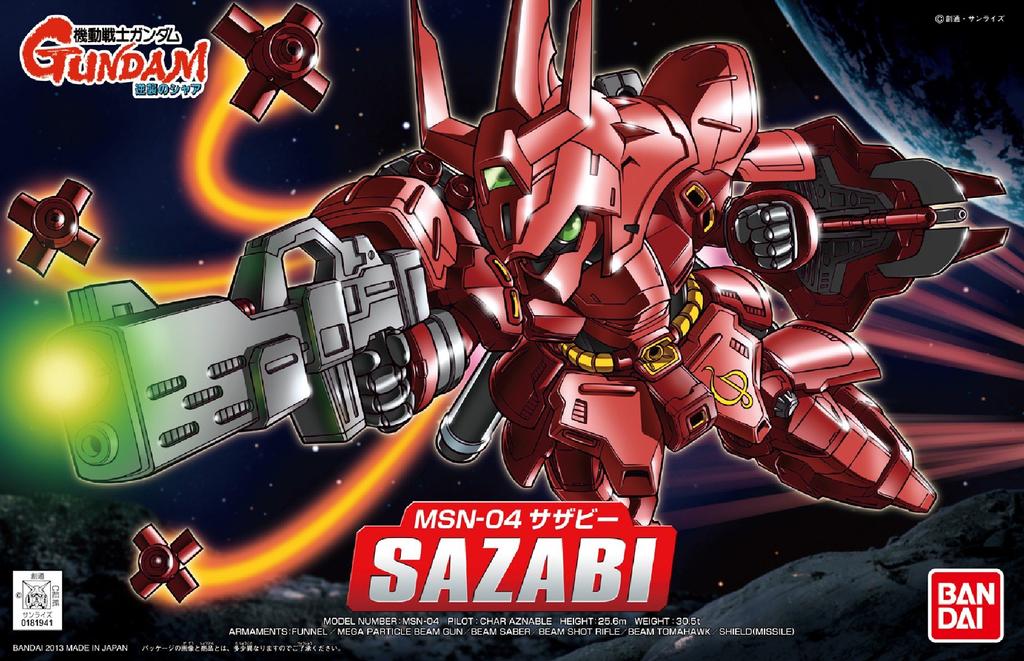 BB Senshi Sazabi Anzug Gundam Nr. 382 MSN-04 (Gegenangriff des mobilen Chars)