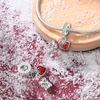 Copper Christmas Snowman Gingerbread Man Charms Beads Fit Original Bracelet Necklace Fine Jewelry Women Diy Gifts