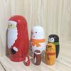 Charming Wooden Santa Claus Nesting Doll Set 6 Layers Of Festive Home Decor And Gifts For The Holidays