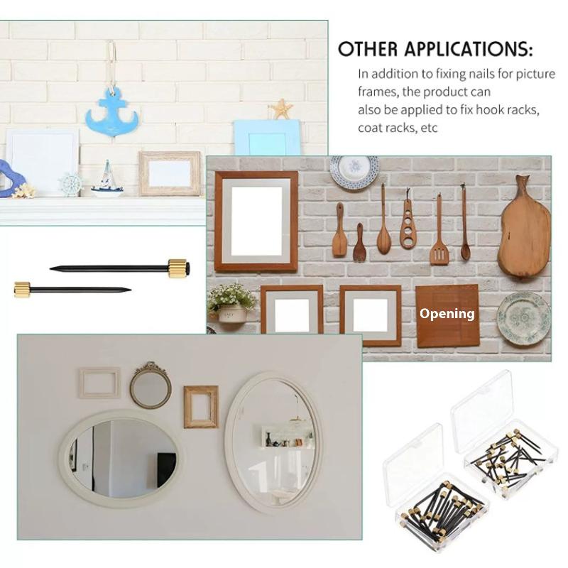 90Pcs Strong Hanging Hardware Assorted Screws Set Picture Hanging Set Picture Hangers Set For Secure Wall Installation