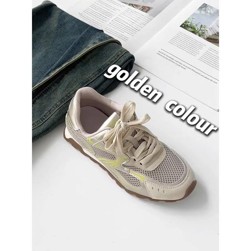 Shoes women's 2025 new summer soft-soled Agande training shoes mesh breathable thick-soled sports casual dad shoes