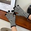 Winter Men Knitted Gloves Mobile Phone Touch Mitten Thicken Striped Striped