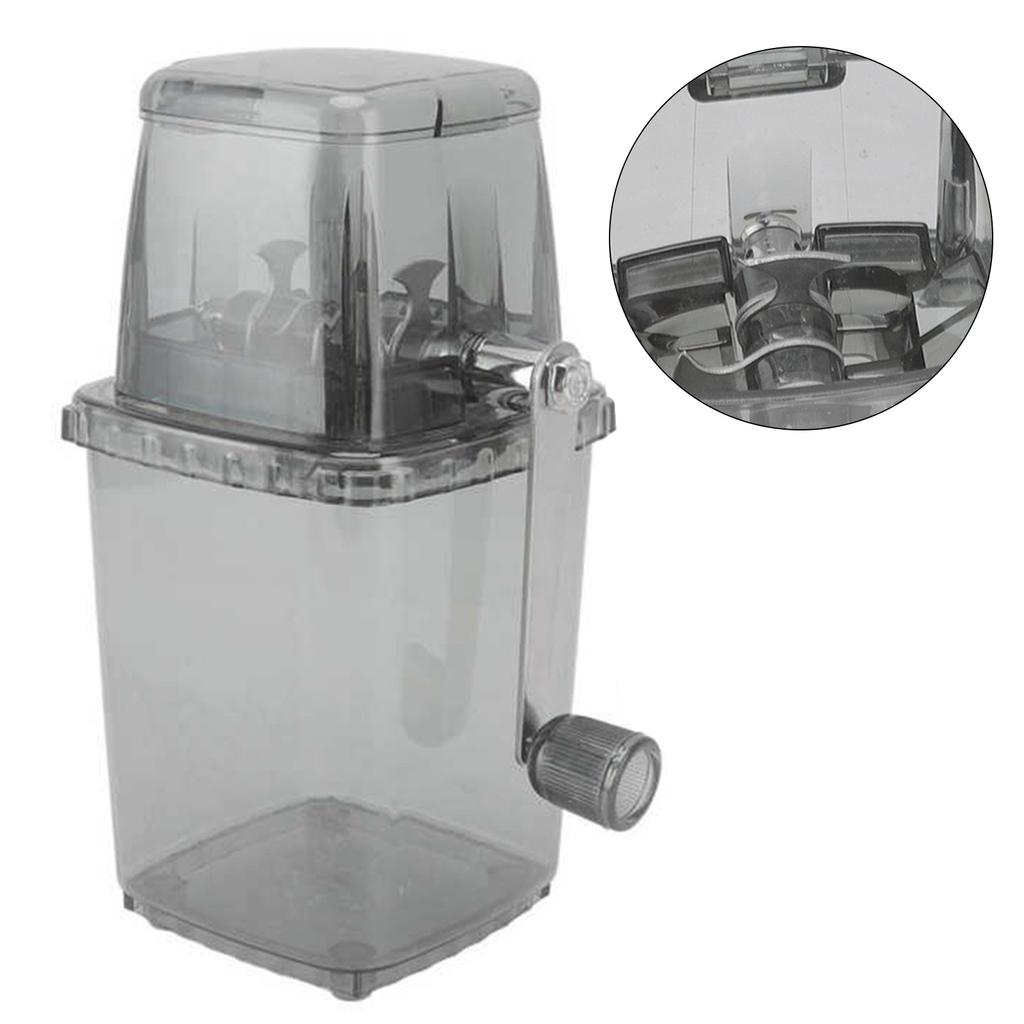 Mașină Portabilă de Gheață Pisată 1.25L Acționată Manual DIY Manuală pentru Gheață Pisată pentru Casă Exterior