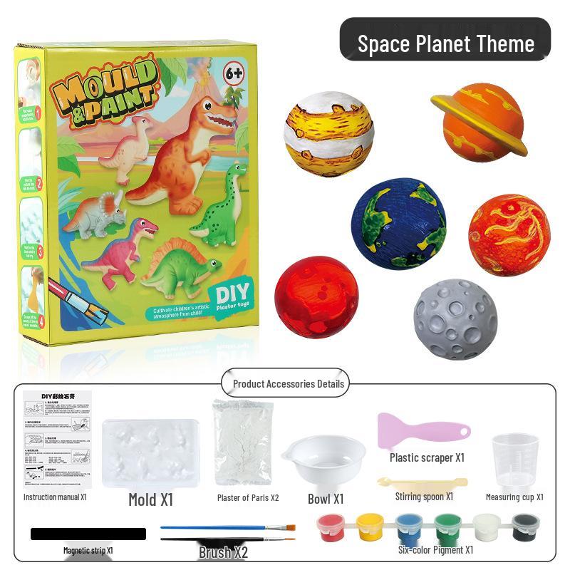 DIY Gypsum Painting Set: Creative Coloring Toy for Baby Concentration & Doodling