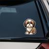 DS54#11.5x15cm  Cute Dog Vinyl Car Sticker Animal Decorative Car Sticker