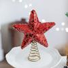 1PC Glittered Tree Topper Diamond Dust Star Decor Foam Christmas Star Holiday Tree Topper