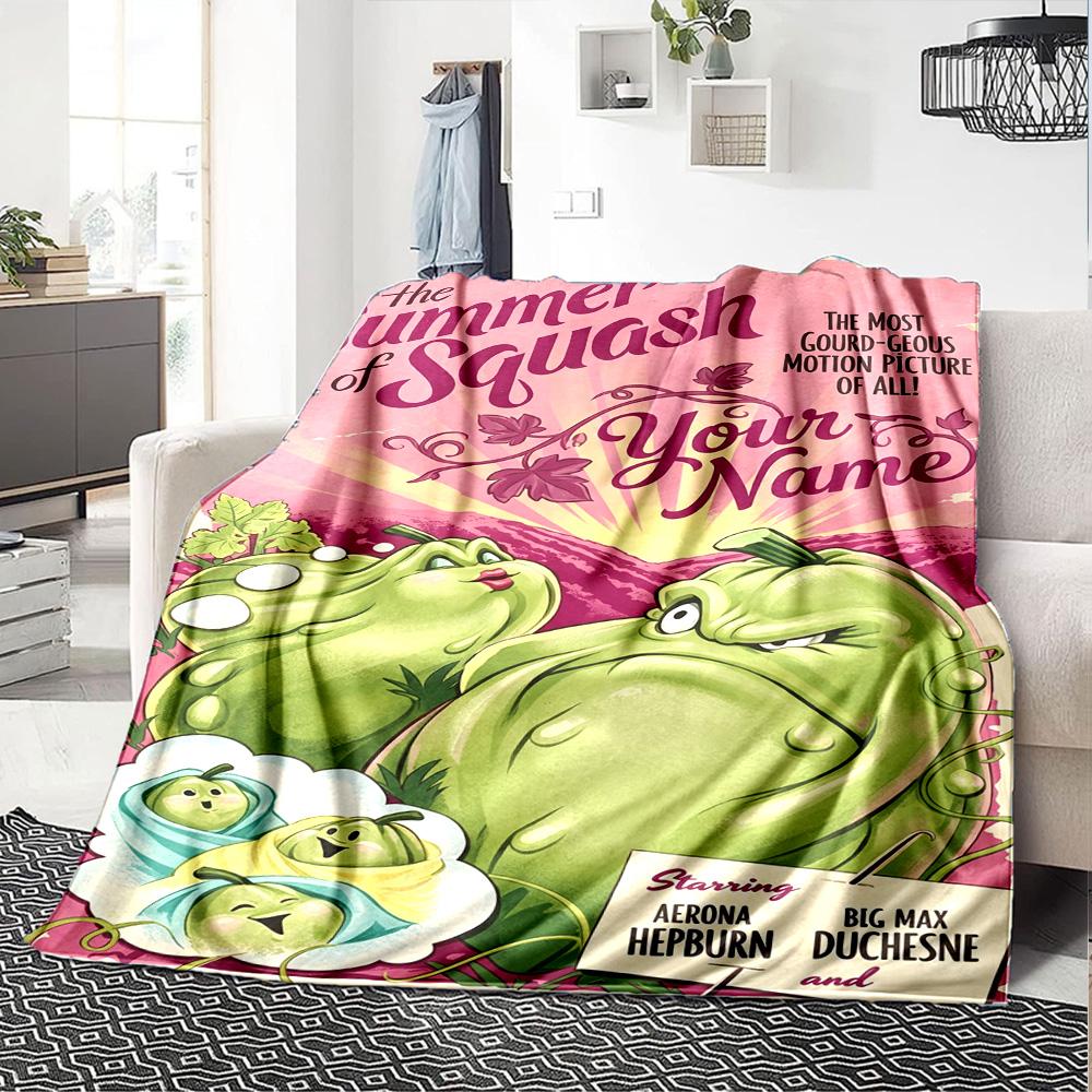 Plants vs. Pătură cu text personalizabil cu zombi Pătură multifuncțională personalizabilă Moale Caldă Confortabilă Potrivită pentru Lenjerie de pat Pat Picnicuri Malul mării Pentru Toate Ocaziile