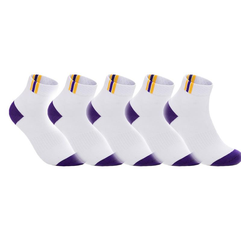 5 Paar Herren Knöchelsocken Netz atmungsaktiv Baumwolle Sportsocken Freizeit Dünn geschnitten Kurze Socke Fuß 23-29cm