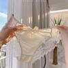 Japanese-Style Lace Bow Low-Waist Breathable Cotton Panties for Women