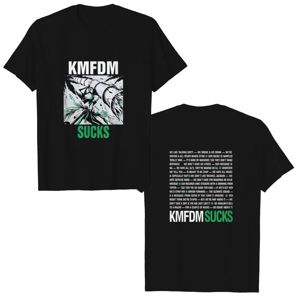 2 Sides KMFDM Sucks black cotton S-5XL T-Shirt HS328 Unisex T-Shirt XL