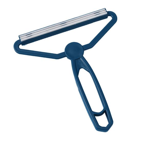 

Двустороннее портативное средство для удаления ворса с одежды, средство для удаления пуха с эргономичной ручкой, компактный размер синий