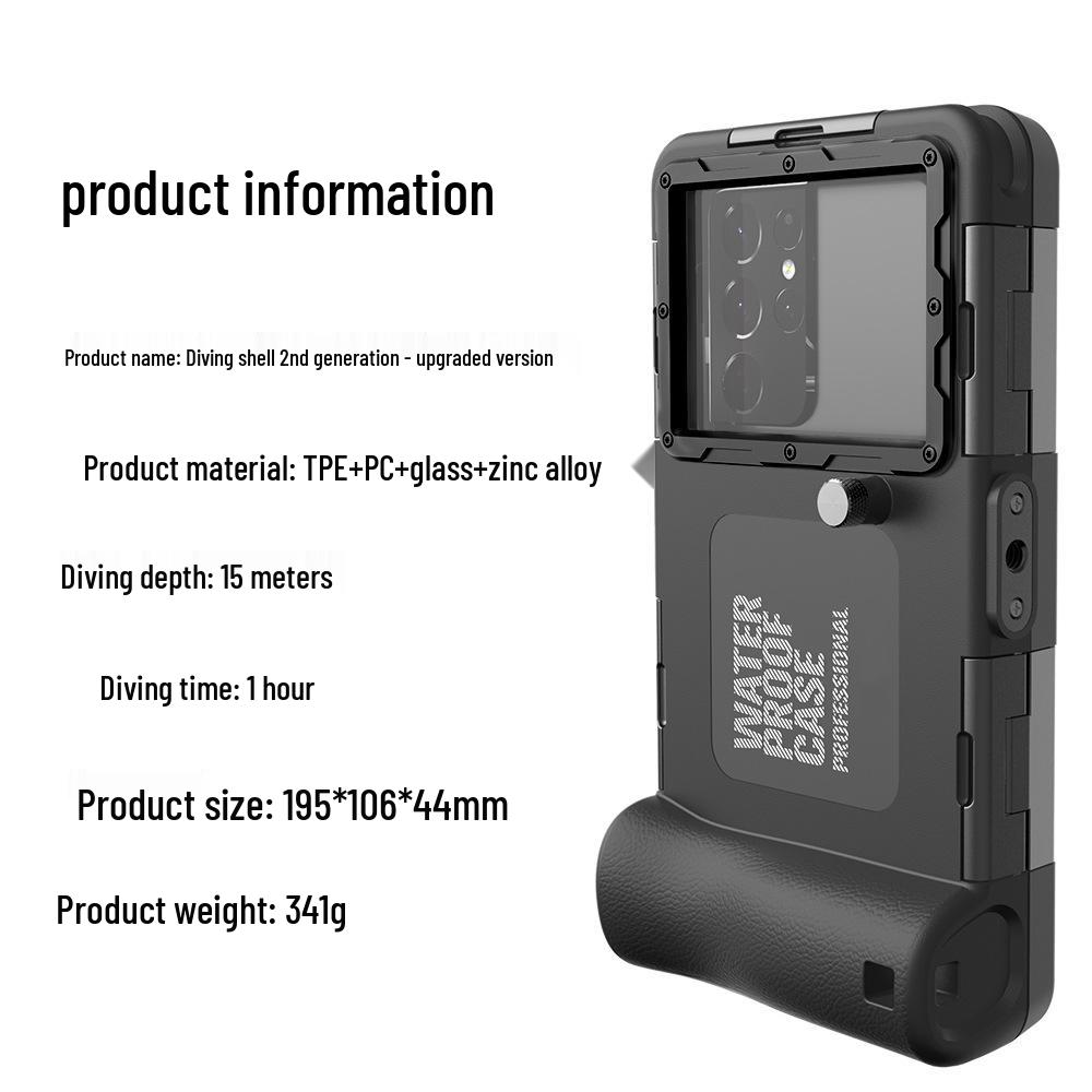 Red Pepper Black Technology Waterproof Dive Case (15m) for Samsung, Apple 14/13, Huawei, Xiaomi