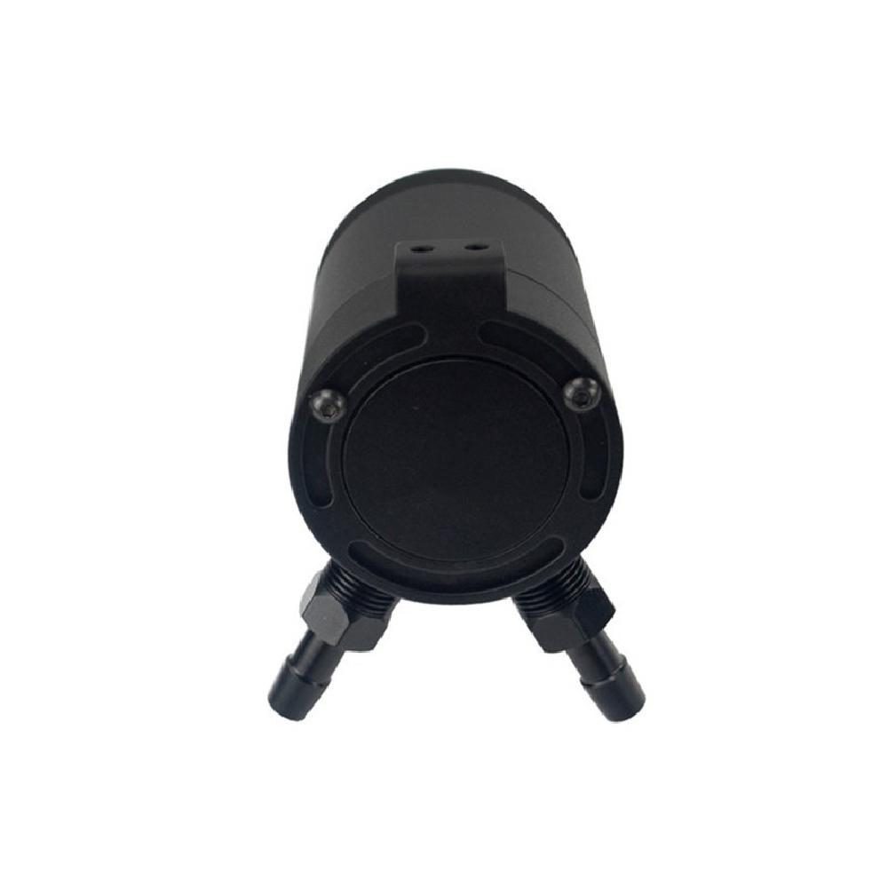 Baffled Oil Catch Can Tank 2-Port Universal 3/8" Npt Inlet Outlet