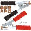 Krokodylki Izolowane 600A – Wysoka Obciążalność Prądowa | Długość 153 Mm | Szeroki Rozstaw Szczęk 32 Mm