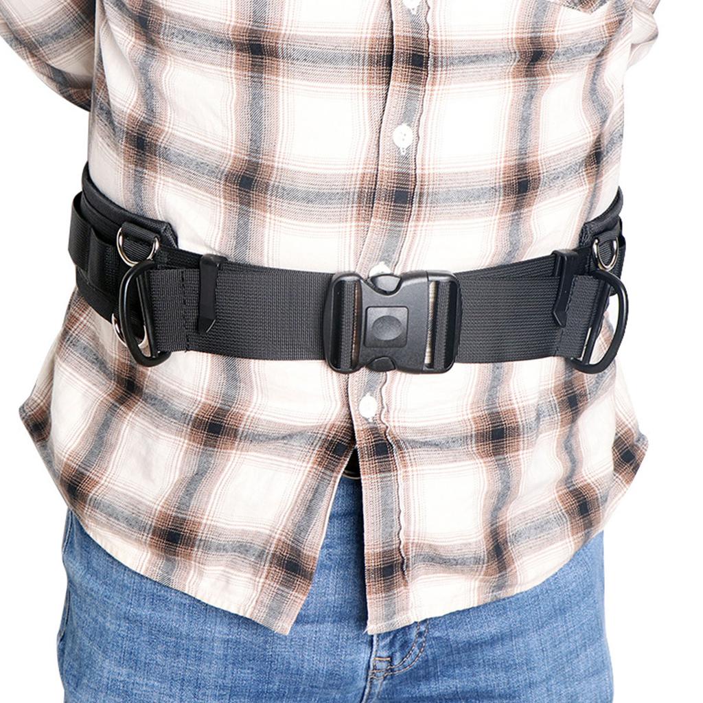 Professional Photography Waist Belt Heavy weight Nylon Strap For Camera Gear Secure D Rings Attachment Travel Adventure