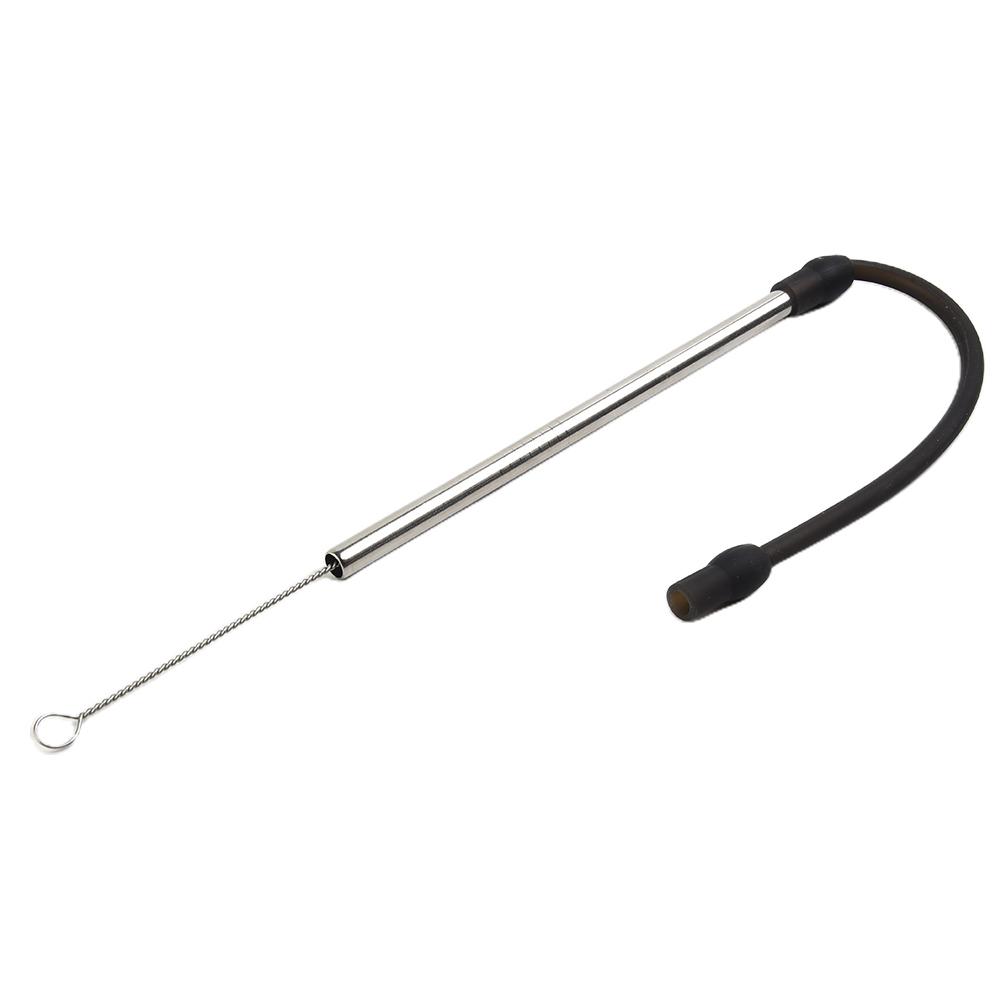 Für Siemens Für EQ6 Kompatibler Milchschlauch Reiniger Flexible Silikonschlauch mit Stilvollem Edelstahlrohr