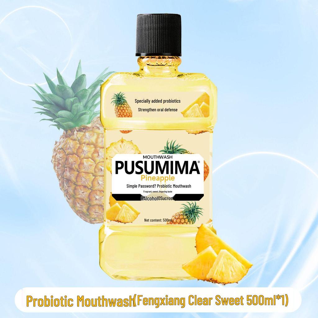 Minty Probiotic Antibacterial Mouthwash: Fresh Breath, Long-Lasting, Sugar-Free, Portable.