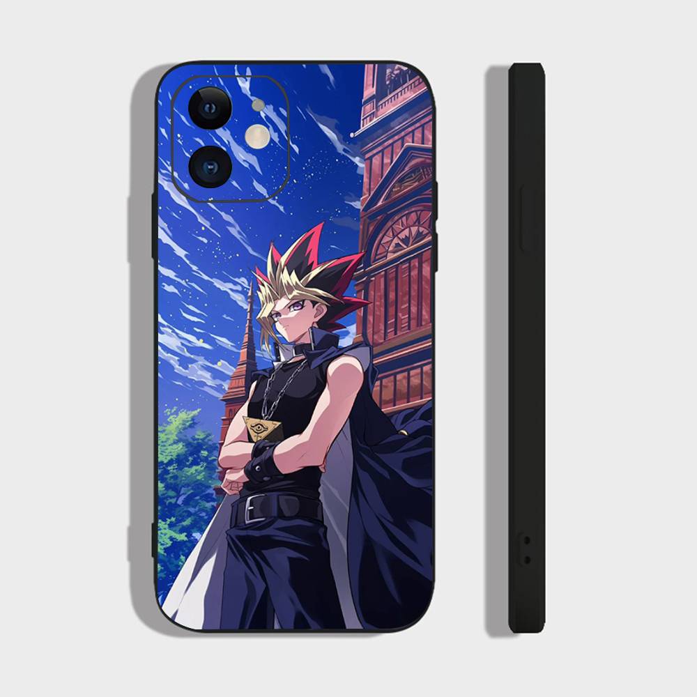 Japanese Anime Y-Yu Gi Oh Phone Case For IPhone 17 Air 16 15 14 13 Pro Max 11 12 Black Silicone Cover