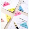 Transparent Triangle Corner Clip for Student File Organization and Storage