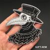 Black And White Embroidered Patches For Clothing Punk Bottle Skull Applications Iron On Patches Sewing Clothes Stickers