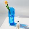 Nordic Style Bright Color Flower Vase Translucent Acrylic Vase Floral Container Home Decor