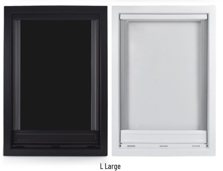 Large PVC Pet Door with Magnetic Closure for Wooden Doors and Fences, Two-Way Access for Dogs