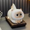 Ceramic Cartoon Cat Tissue Box: Creative High-End Napkin Holder for Living Room 