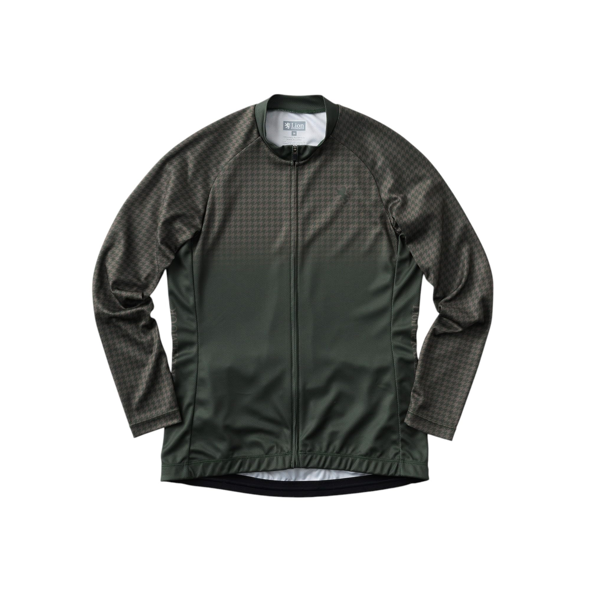 

Kapelmuur Printed Long Sleeve Jersey in Micro Houndstooth Women s