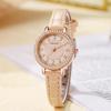 Luxus Quarz Armbanduhr Damen Damen Diamant Luxus Lederarmband Uhr Modische Einfacher Stil Quarz Armbanduhr Reloj Mujer